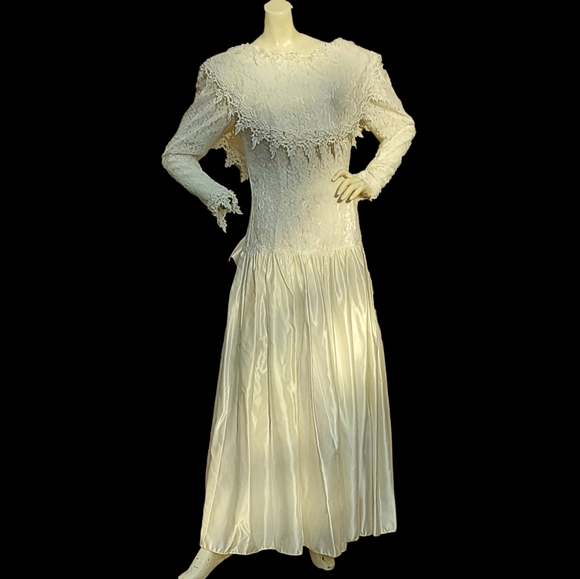 JESSICA McCLINTOCK VINTAGE NWOT WEDDING GOWN SIZE 13 - Picture 5 of 13